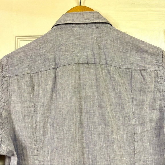 DARIO BELTRAN blue Contrast Casual button down shirt men’s size Small cotton - Picture 8 of 12